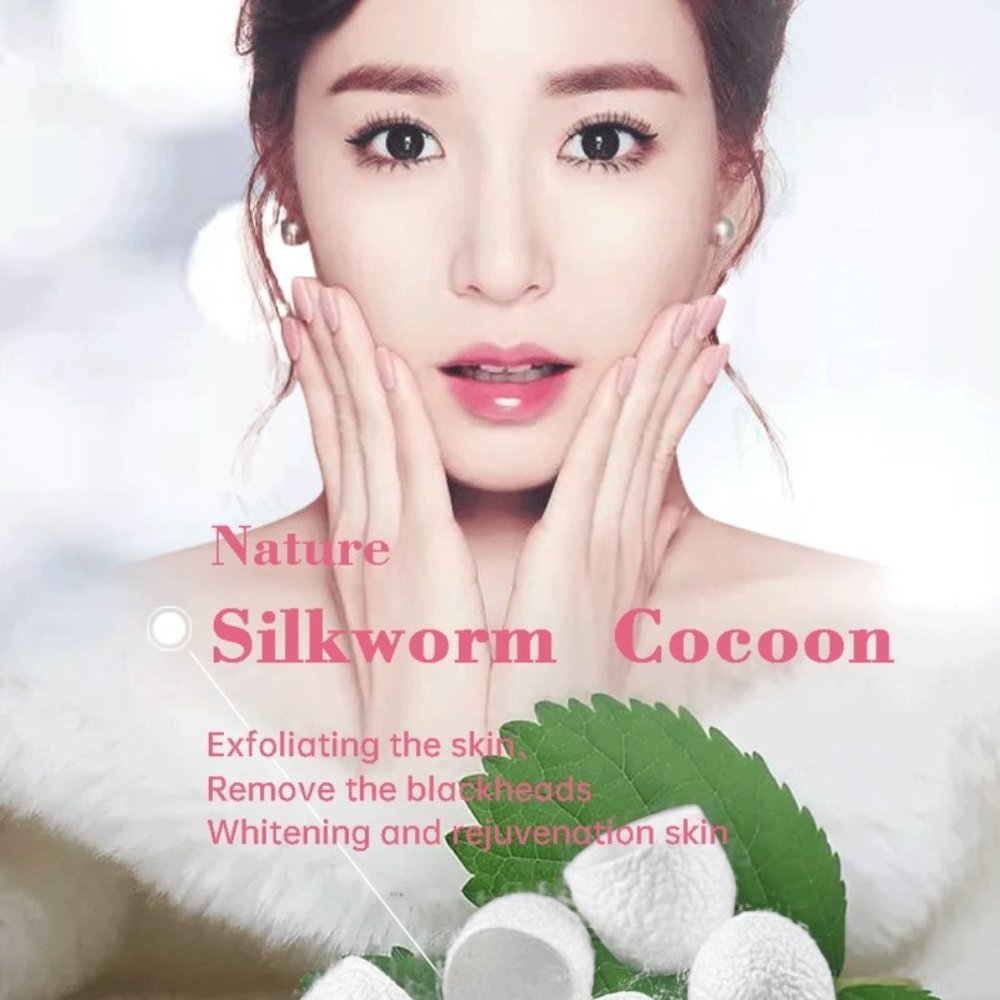 Skin Care Natural Silk Cocoons  Purifying Exfoliating Deep Cleansing  Whitening